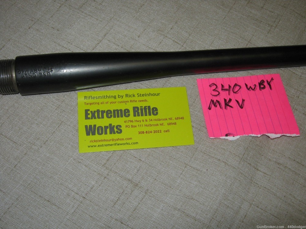 Weatherby MK V barrel in 340 Weatherby REDUCED-img-1