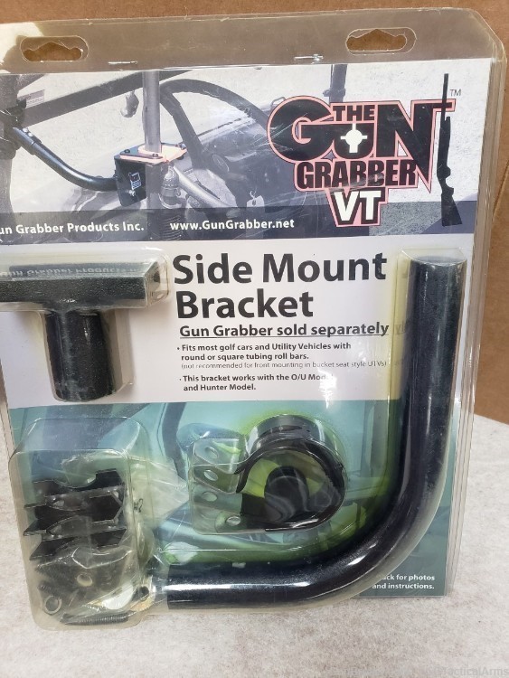 Gun Grabber VT Side Mount Bracket for Golf Cars and Utility Vehicles-img-0