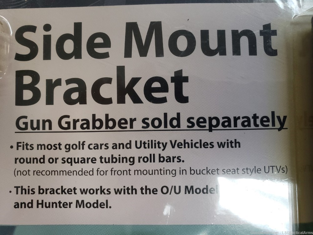 Gun Grabber VT Side Mount Bracket for Golf Cars and Utility Vehicles-img-1
