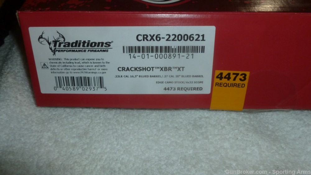 Traditions Crackshot XBR 22lr and Arow launcher NEW-img-8