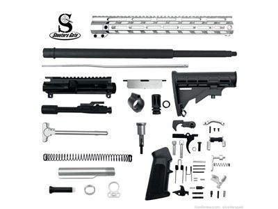 AR15 5.56 Nato 20" Rifle Build Kit, SILVER, (Unassembled)FREE SHIPPING