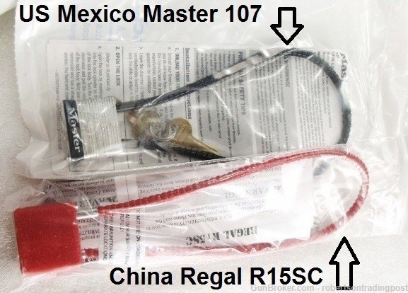 Master US Mexico Smith & Wesson Issue Locks Pre-2008 M107 Correct Pre-Lock-img-5