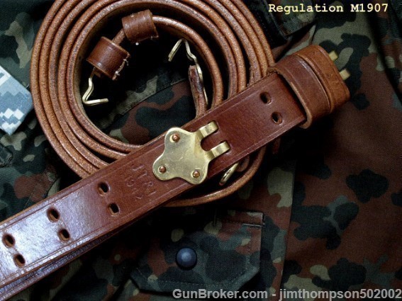 US M 1907 highest quality drum-dyed leather slings replicas!  Choose!-img-24