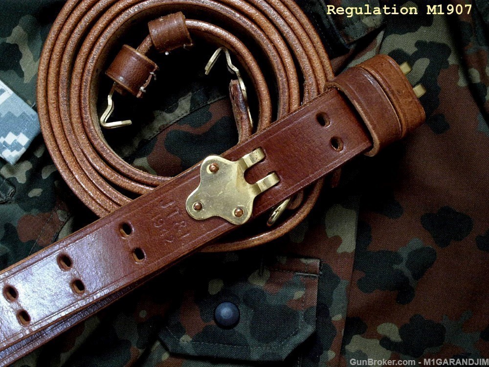 US M 1907 highest quality drum-dyed leather slings replicas!  Choose!-img-55