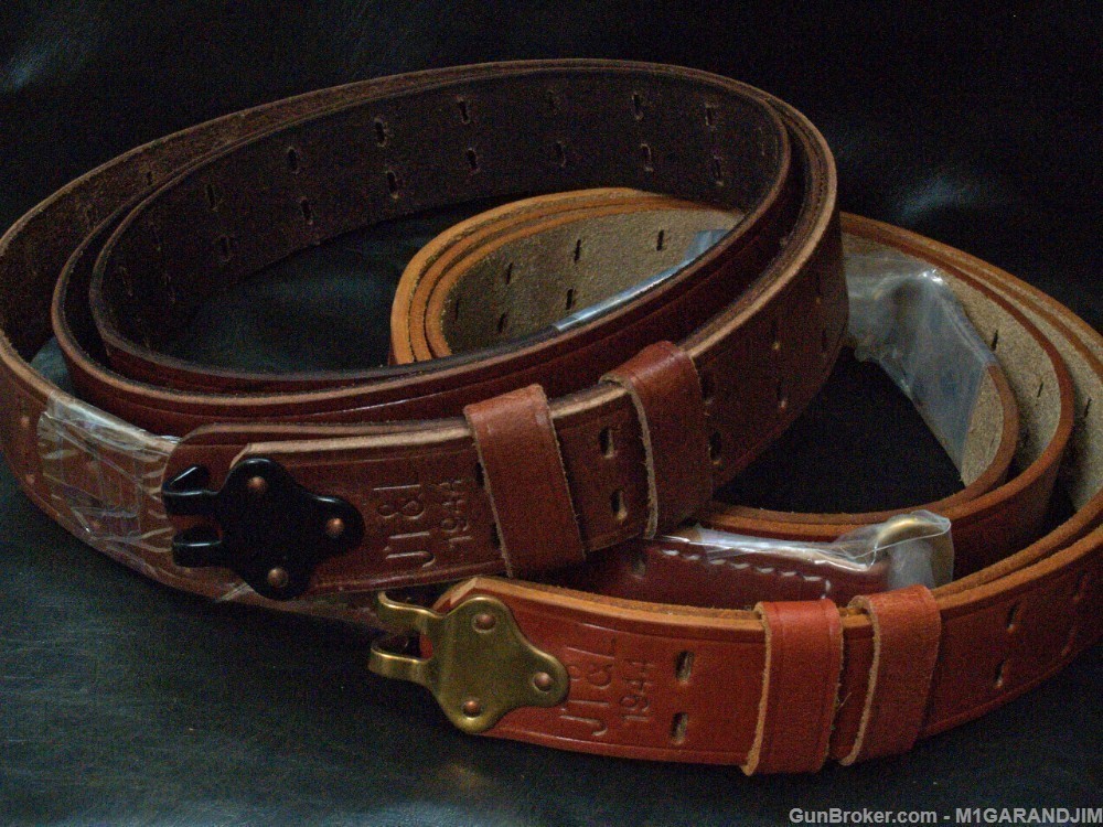 US M 1907 highest quality drum-dyed leather slings replicas!  Choose!-img-51