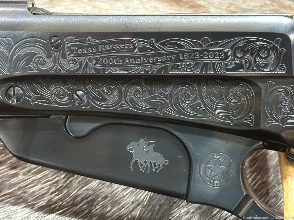 NEW WINCHESTER 1895 30-06 ENGRAVED TEXAS RANGERS 200TH ANNIVERSARY RIFLE-img-11
