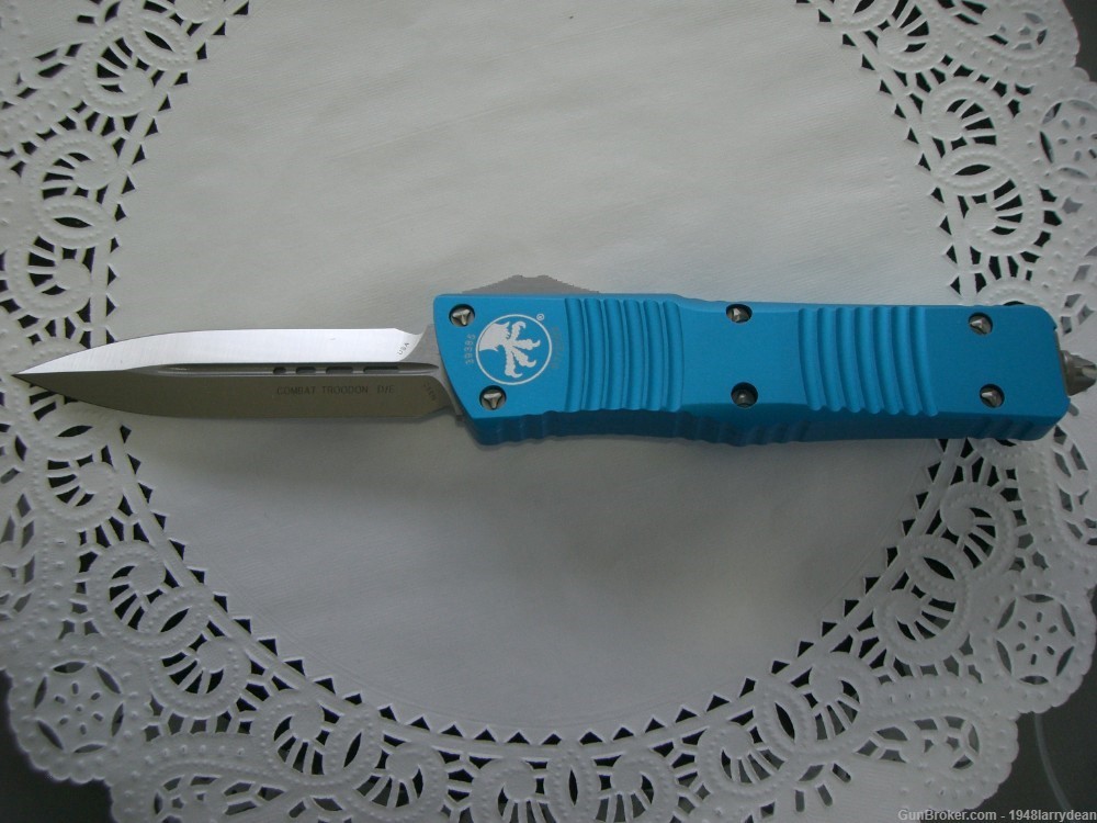 Microtech Combat Troodon D/E Turquoise Satin Standard 142-4 TQ-img-3