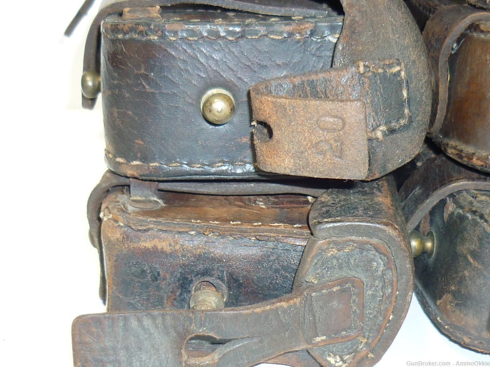 1ct - CARTRIDGE BOX - Gewehr 1871/84 Mauser leather Case Pouch German 11mm-img-43