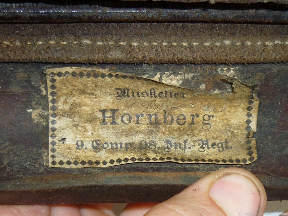 1ct - CARTRIDGE BOX - Gewehr 1871/84 Mauser leather Case Pouch German 11mm-img-36