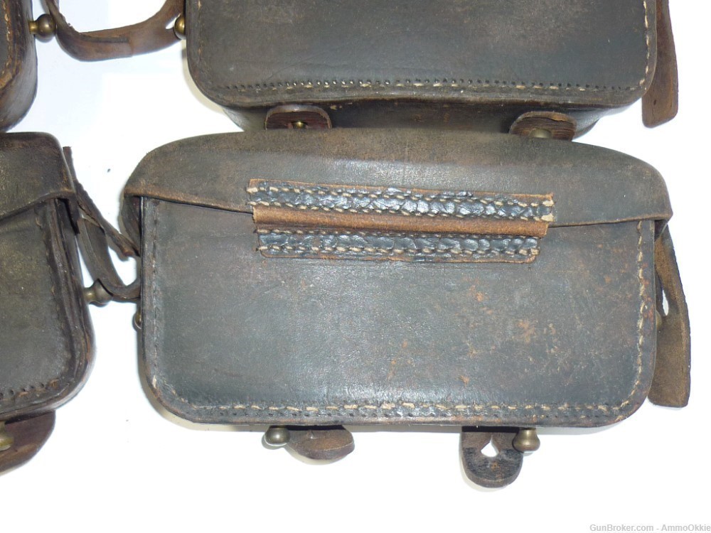 1ct - CARTRIDGE BOX - Gewehr 1871/84 Mauser leather Case Pouch German 11mm-img-14