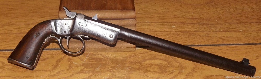 Stevens #40 Pocket Rifle 32 Short Rimfire Antique Tip Up Pistol-img-1
