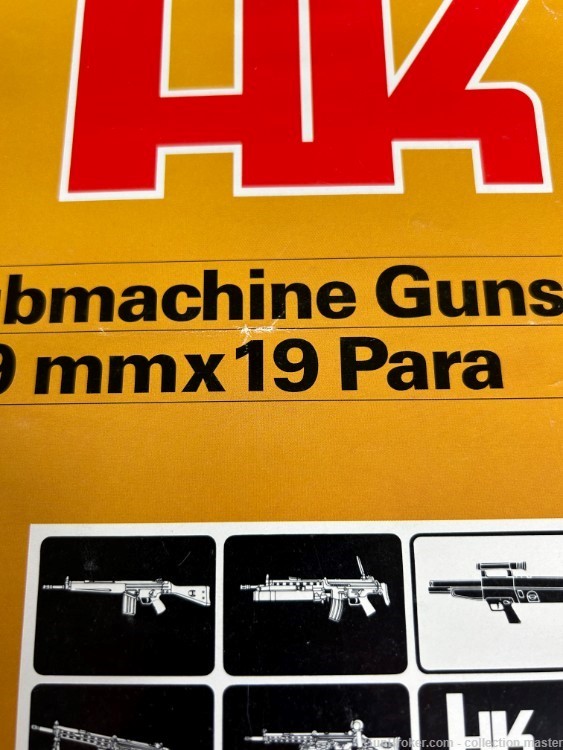 H&K MP5 Submachine Gun Pistol Sales Poster 9x19 9MM Heckler & Koch Original-img-5