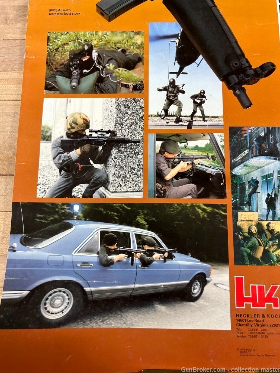 H&K MP5 Submachine Gun Pistol Sales Poster 9x19 9MM Heckler & Koch Original-img-4