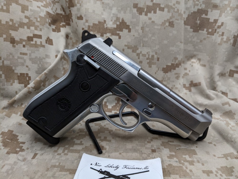 Taurus PT58SS Stainless Steel DA/SA Pistol .380 ACP USED 1-12rd Mag-img-1