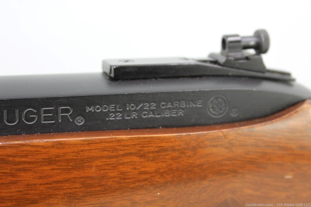 Ruger 10-22 Carbine Early rifle checkered wood-img-14