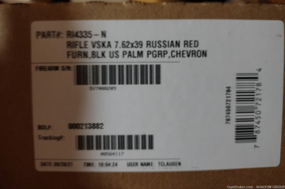 NEW CENTURY ARMS VSKA AK47 RUSSIAN RED 7.62X39 SEALED FACTORY BOX-img-1