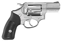 Ruger Sp101 .38Spec+P 2.25" FS Stainless Black Rubber-img-0
