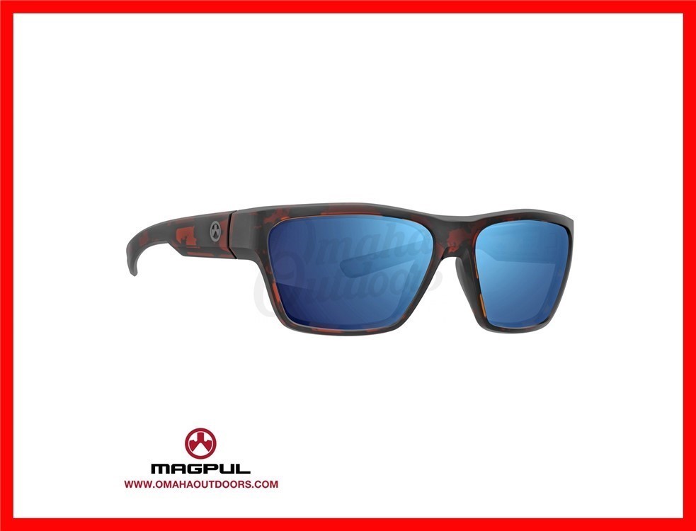 Magpul Pivot Sunglasses Tortoise Frame - Bronze w/ Blue Mirror-img-0