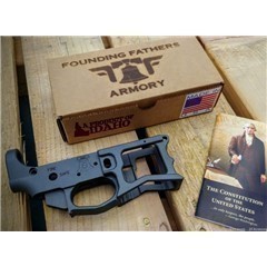 Founding Fathers Armory Lower Receiver - Magview, Black Anodized