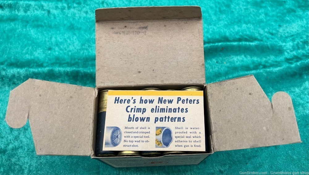 Collectible Peters FULL BOX 25, 12 GA No.124, 2 3/4" NEW PETER CRIMP-img-5