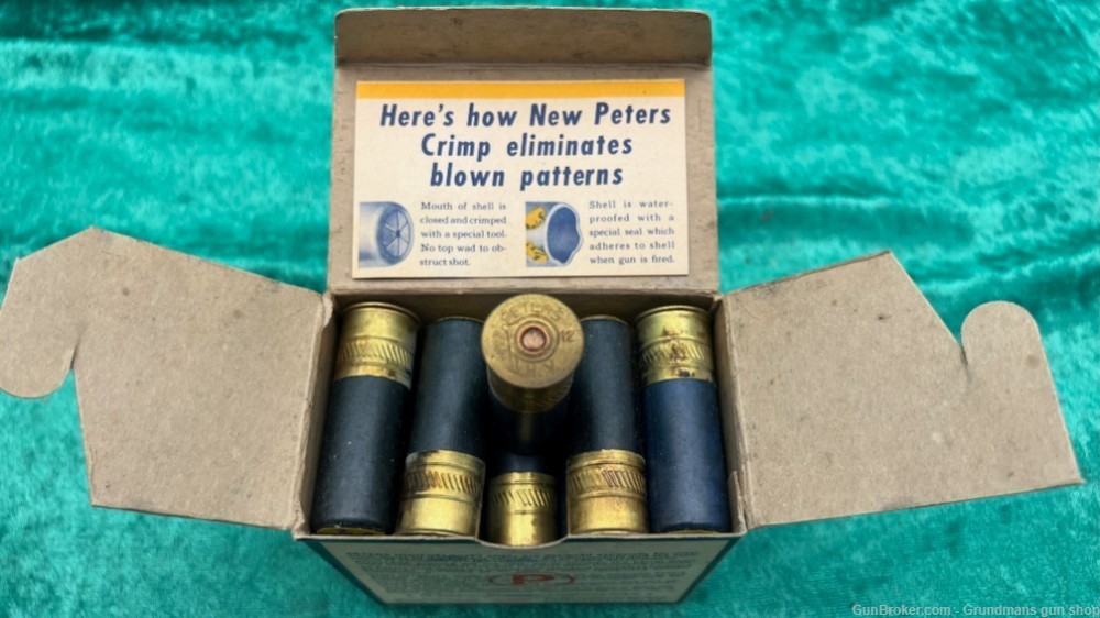 Collectible Peters FULL BOX 25, 12 GA No.124, 2 3/4" NEW PETER CRIMP-img-4