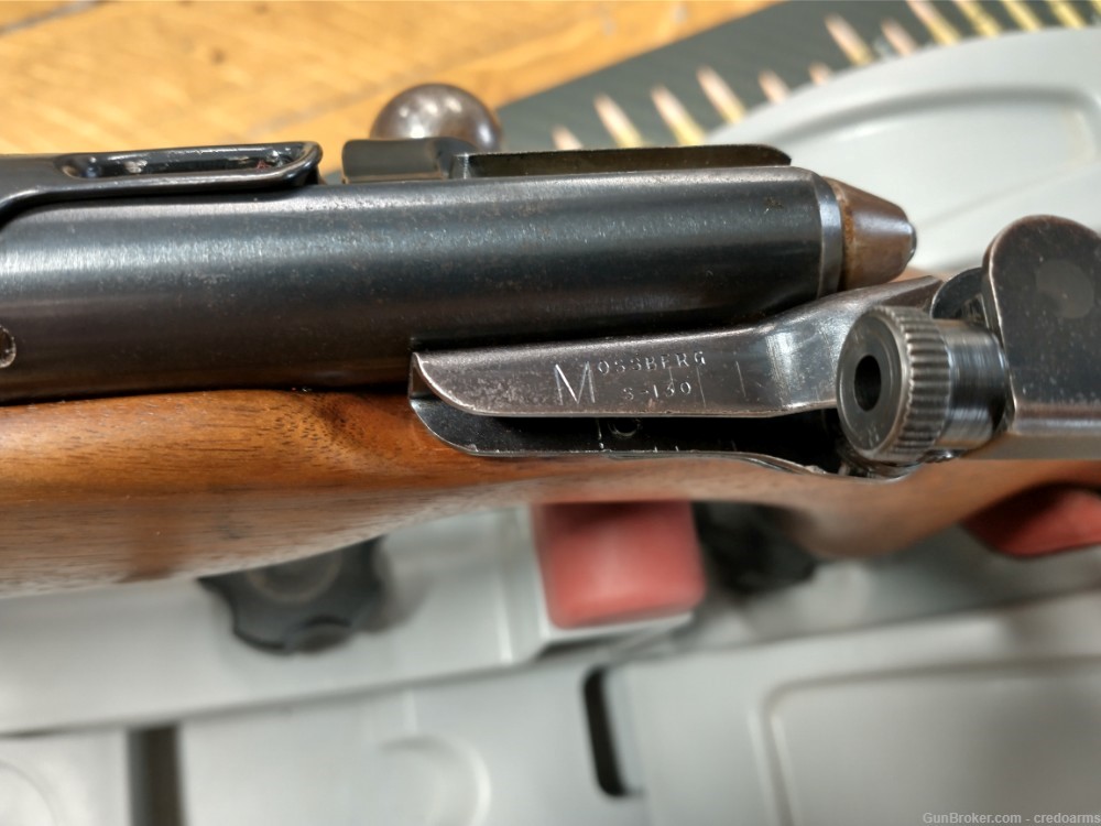 Mossberg Model 46B(b) Bolt Action .22LR Rifle Peep Sight/Lyman Front Sight-img-2