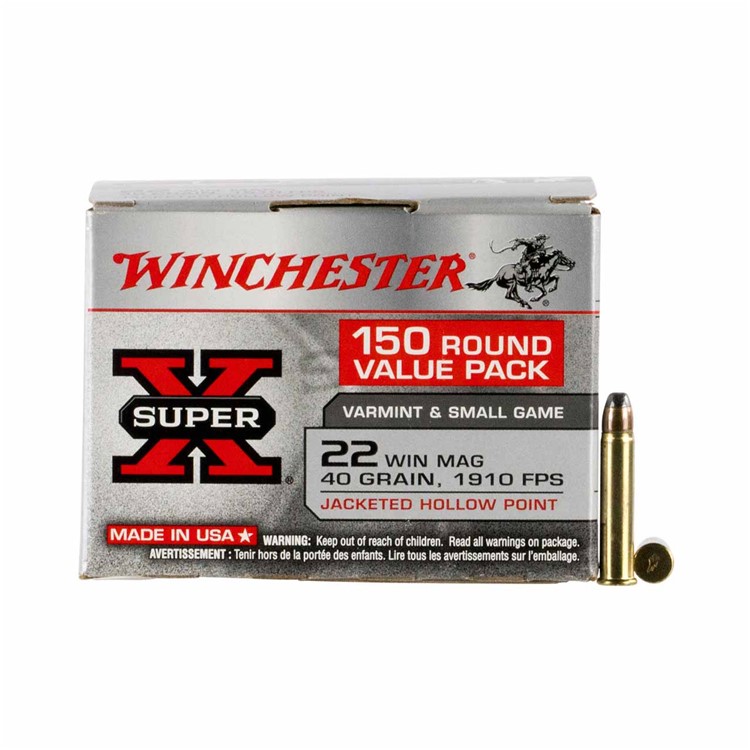 Winchester Ammo Varmint and Small Game Super X 22 WMR 40 gr 150/Box-img-0