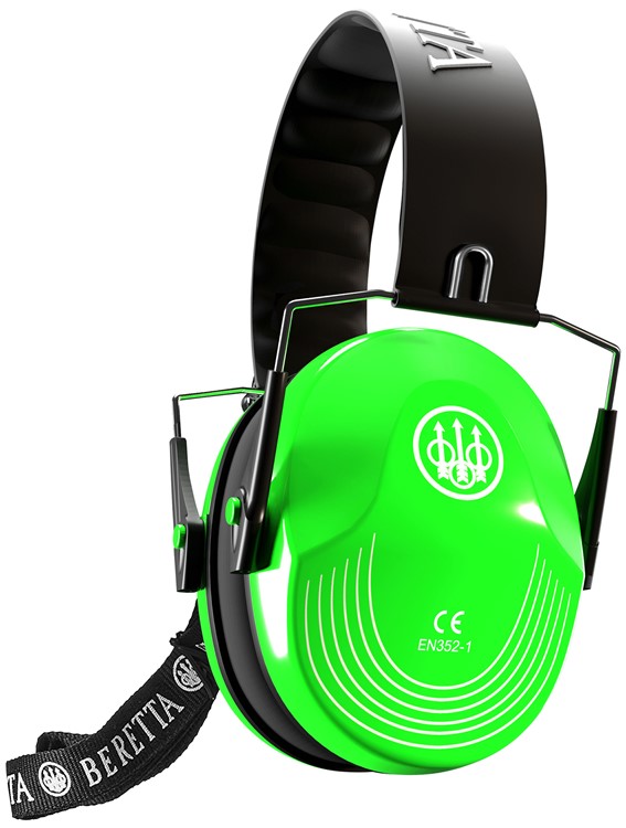 Beretta USA Safety Pro Muff 25 dB Florescent Green Ear Cups -img-0