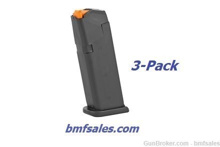 (3) Glock 19 Original Gen-5 9mm 15-Round Magazines-img-0
