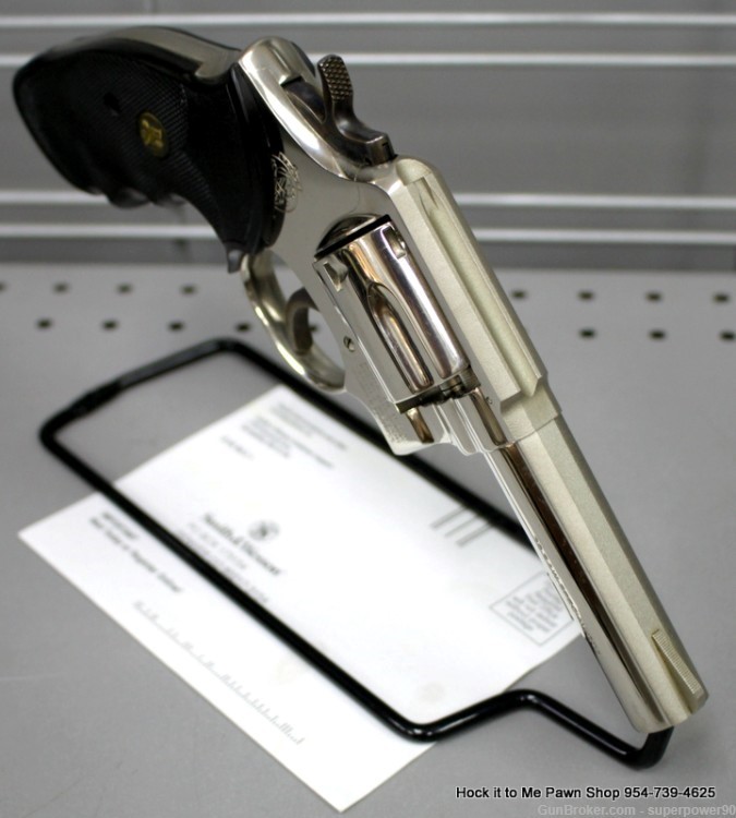 Smith & Wesson Mod. 10-6 Nickel 4 Inch 6 Shot Revolver-img-8