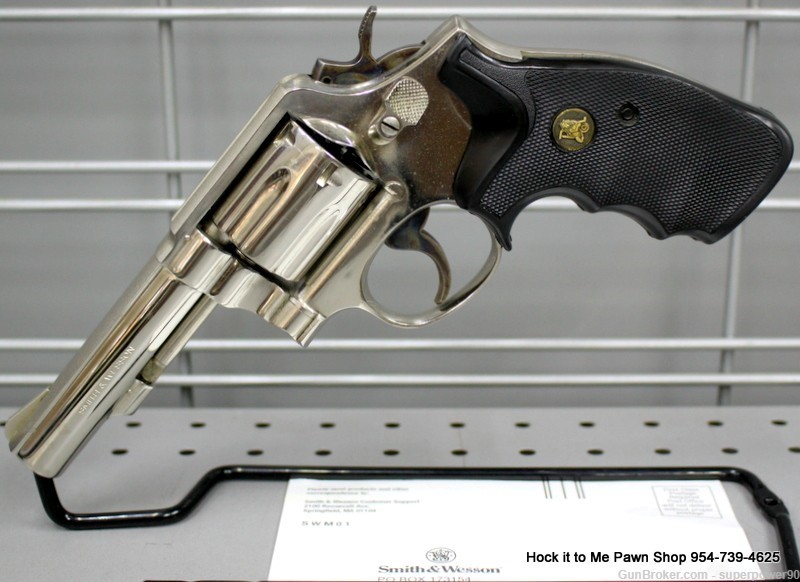 Smith & Wesson Mod. 10-6 Nickel 4 Inch 6 Shot Revolver-img-1