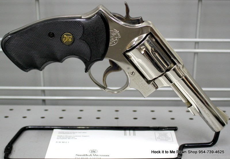 Smith & Wesson Mod. 10-6 Nickel 4 Inch 6 Shot Revolver-img-5