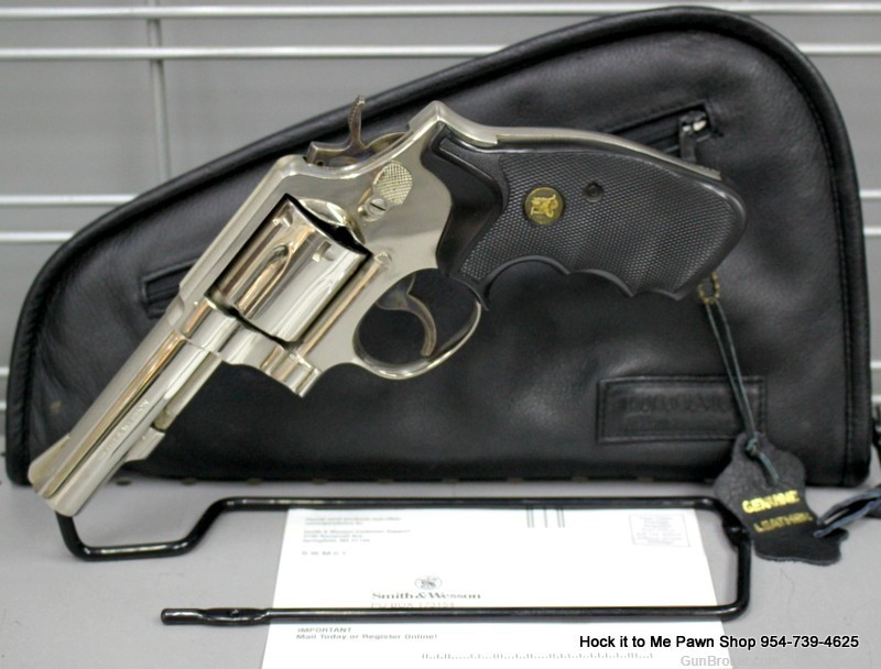 Smith & Wesson Mod. 10-6 Nickel 4 Inch 6 Shot Revolver-img-0