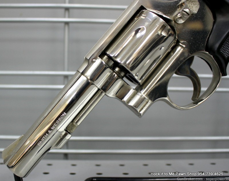 Smith & Wesson Mod. 10-6 Nickel 4 Inch 6 Shot Revolver-img-3