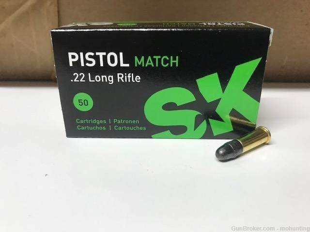 SK Pistol Match 22LR 40gr LRN 1000 Rounds 22 LR-img-0