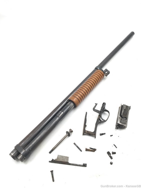 Remington Model 10 12ga Shotgun Parts: Barrel, Forend, magazine tube-img-0