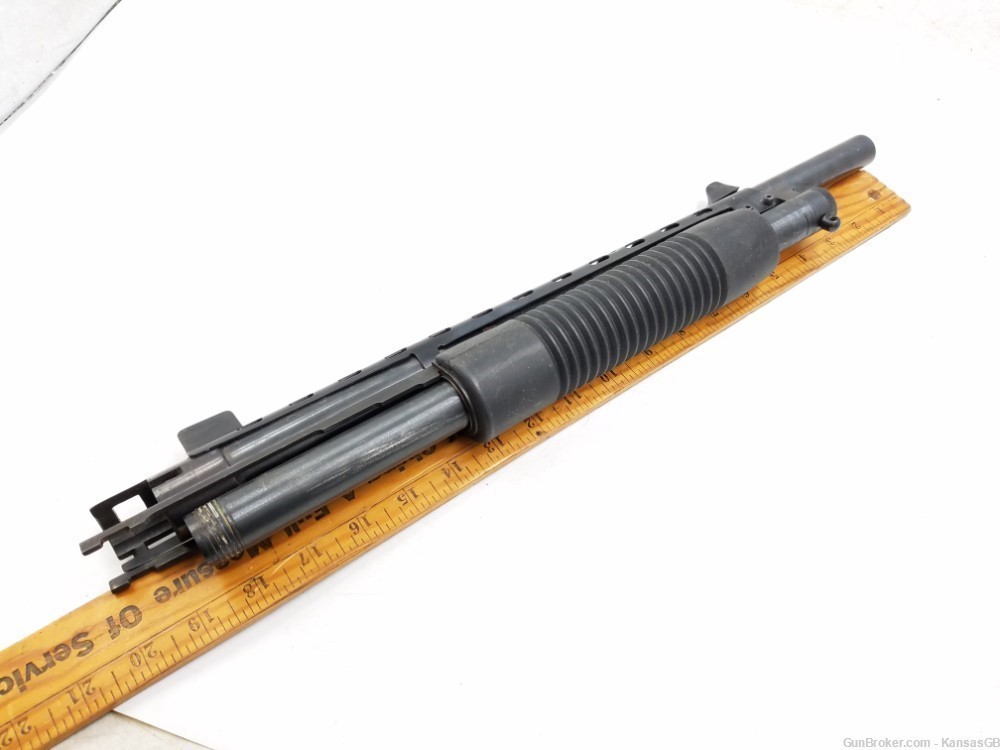 Mossberg 500A 12ga Shotgun Parts: 18.5" Barrel, Pistol Grip, Forend & Mag -img-6