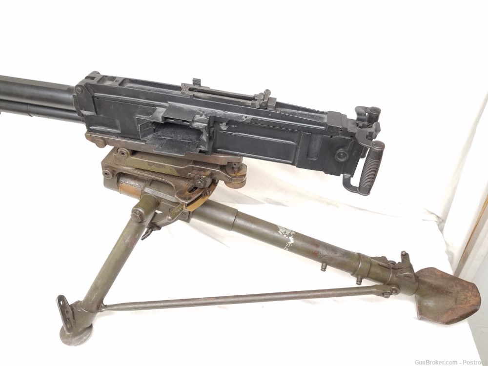 Deactivated WW2 Italian Breda Model 37 M37 Dummy Machine Gun w/ Tripod -img-8