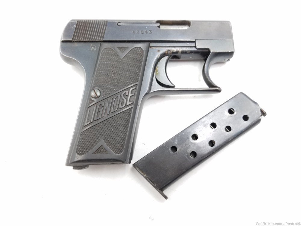 RARE Lignose model 3A “EINHAND” 6.35mm (25 AUTO) Pistol w/ 10rd Magazine-img-21