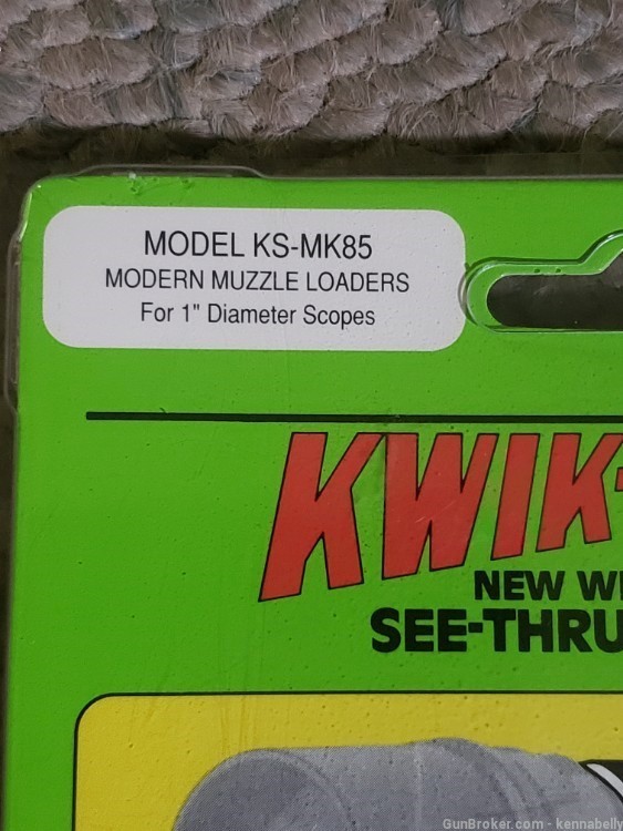 Kwik Site Model KS MK85 Modern Muzzleloaders See Thru scope mounts-img-1