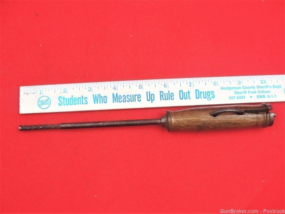 C96 Mauser original broom handle cleaning rod & combo tool "Putzstock"-img-9