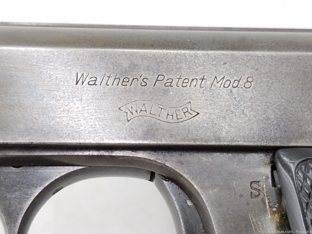 Walther model 8 1st variation pre war 6.35 (25 acp). pistol-img-2