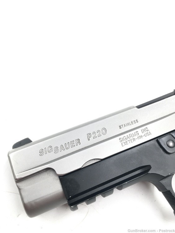 Sig Sauer P220 45acp Pistol with One 8 Round Magazine Two Tone -img-9