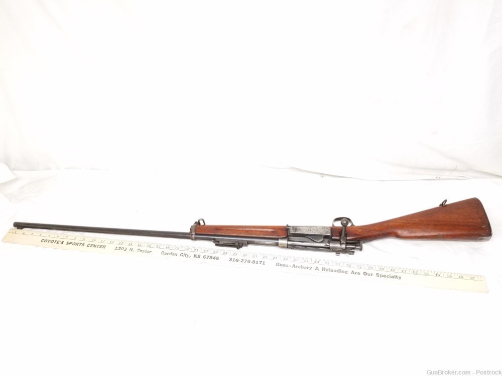 US Springfield Armory Krag Jorgensen model 1898 30-40 Sporterized Rifle-img-27