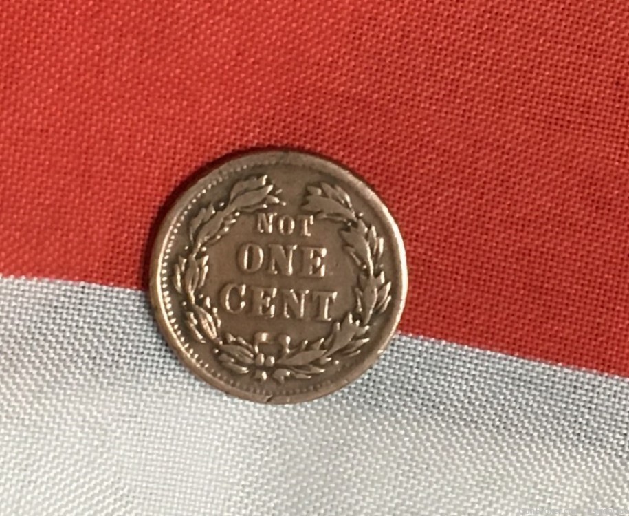 Civil War Coin / merchants token Indian Head dated 1863-img-1
