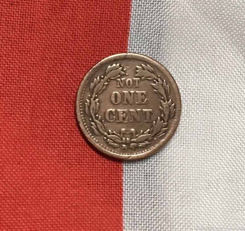 Civil War Coin / merchants token Indian Head dated 1863-img-3