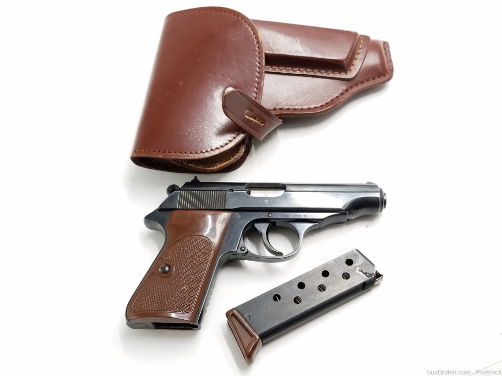 Manurhin Walther PP 7.65mm/32acp Pistol w/ 8rd Magazine & Holster -img-0