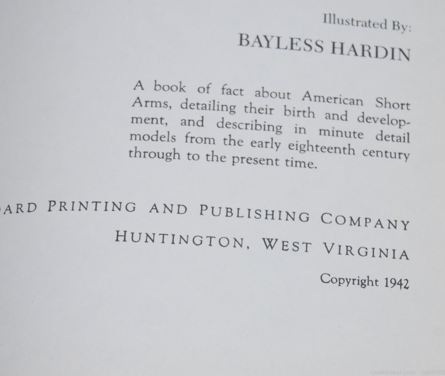Encyclopedia American Hand Arms by Chinn Hardin Hardcover 1st Edition 1942-img-3