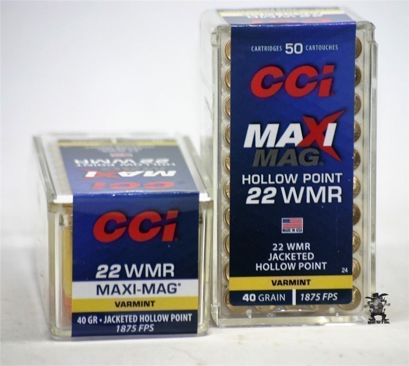 22 CCI MaXi Mag WMR Magnum 40Gr VARMINT HOLLOW POINT mag 100RD-img-1
