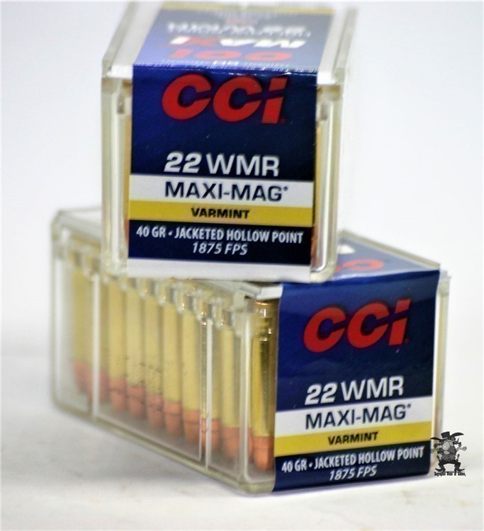 22 CCI MaXi Mag WMR Magnum 40Gr VARMINT HOLLOW POINT mag 100RD-img-2